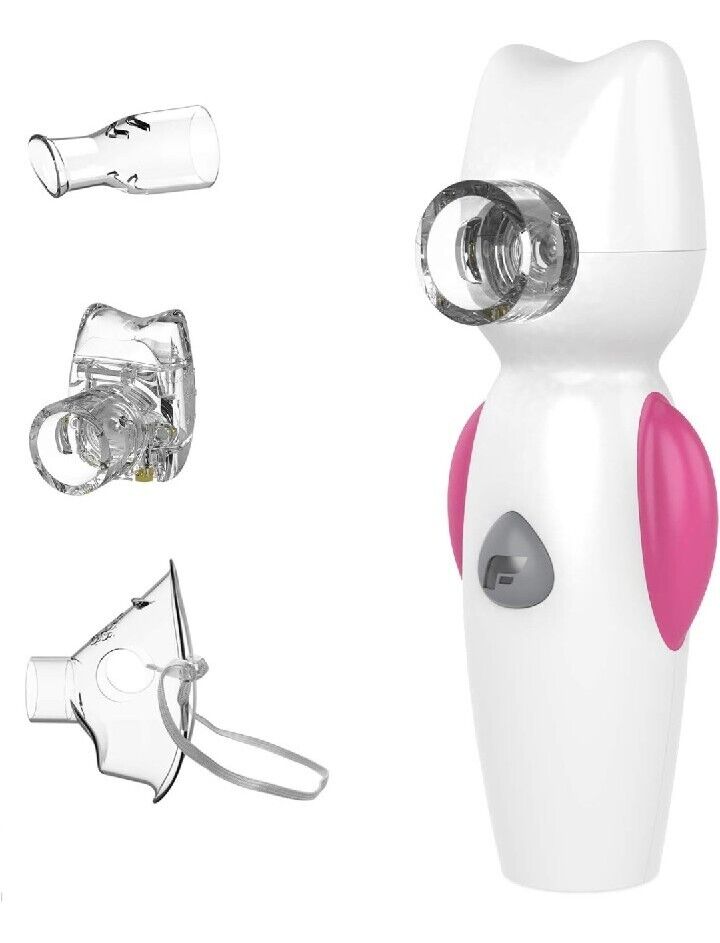 Inhalator FEELLIFE Kinder Rosa– Leise, Geprüft, Vollständig, Musikfunktion Air Angel